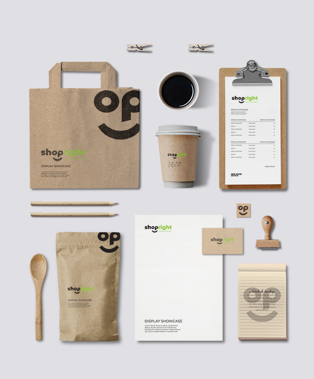 ShopRight eCommerce branding, ShopRight agency logo