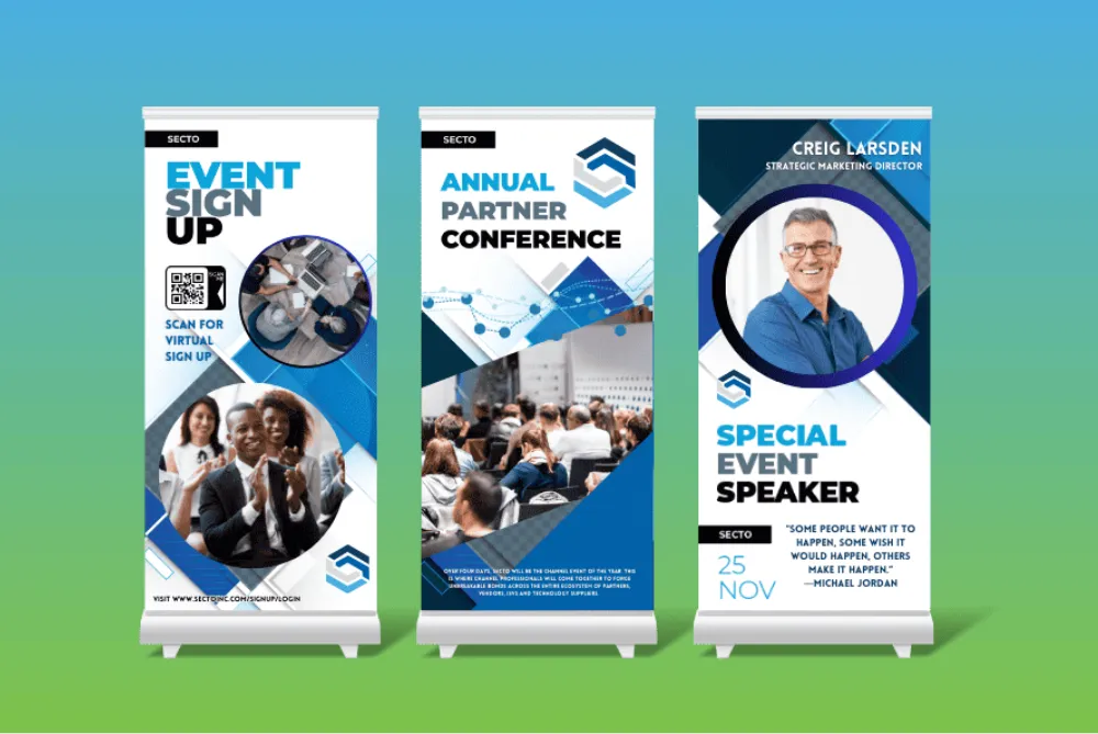 Banner Stands (pop-up, x-frame, retractable) Austin